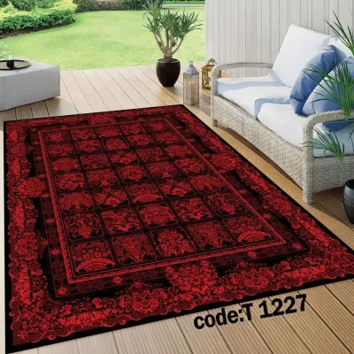 روفرشی قرمز مخمل کد FAM- T 1227