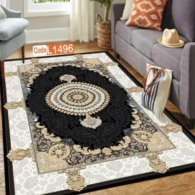 روفرشی کشدار طرح فرش کد FAM-L 1496