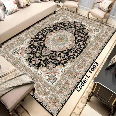 روفرشی کشدار طرح فرش کد FAM-L 1003