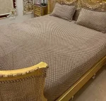 کاور تشک مخمل شکلاتی