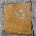 روکش تشک و بالش مخمل طرح لوزی طلایی - تصویر 5