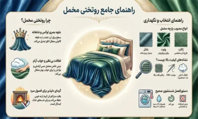 راهنمای جامع خرید روتختی مخمل جدید طلاپود